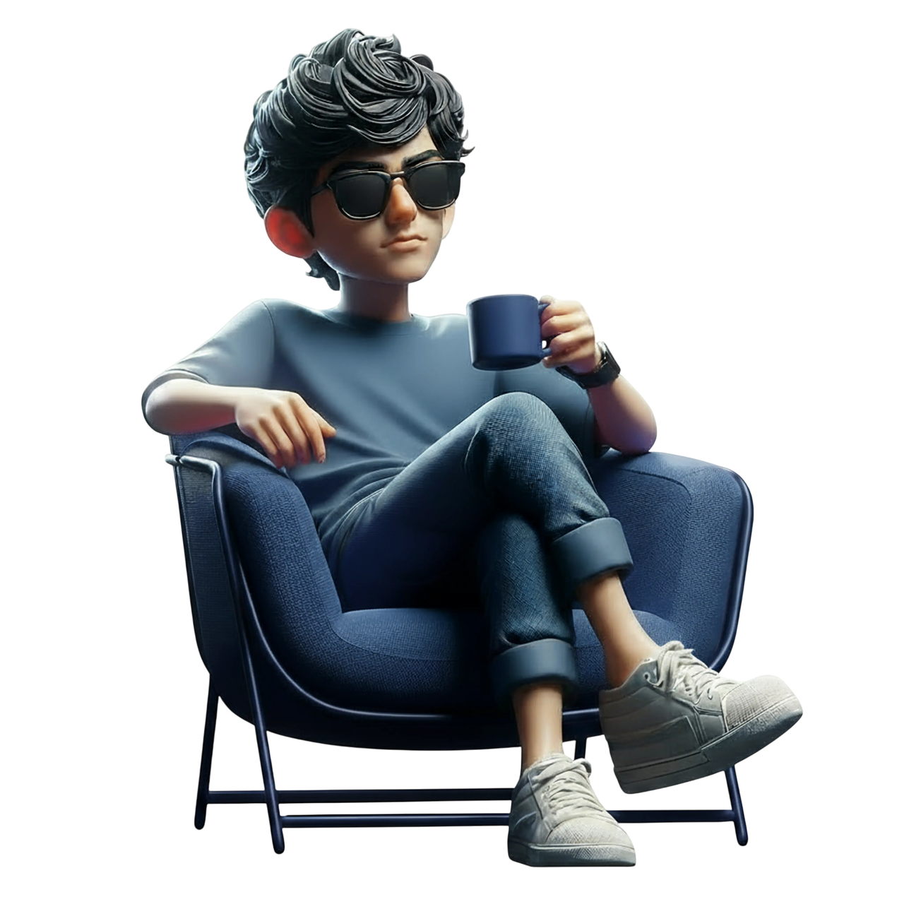 Professional working with documents